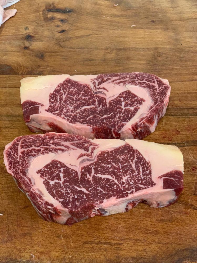 9 Year Retired Dairy Cow Ribeye Steak Larder London